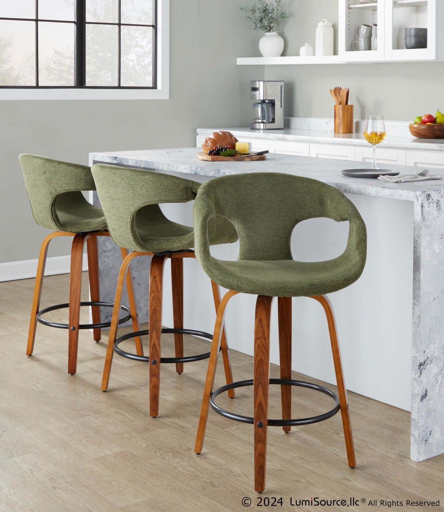 Majestic Office Furniture 26" Fixed-Height Counter Stool - Set of 2