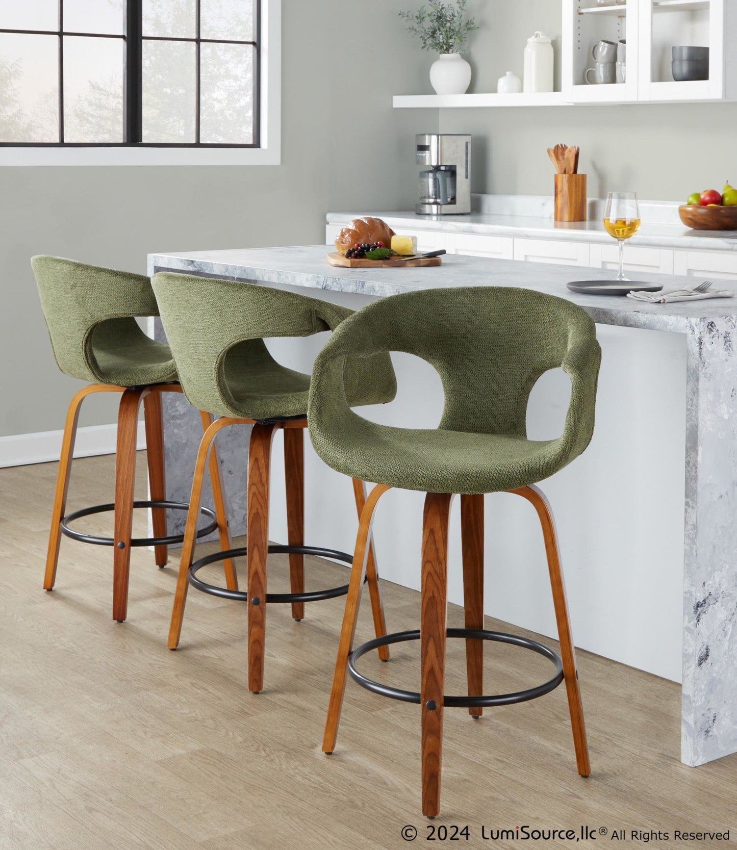 Majestic Office Furniture 26" Fixed-Height Counter Stool - Set of 2