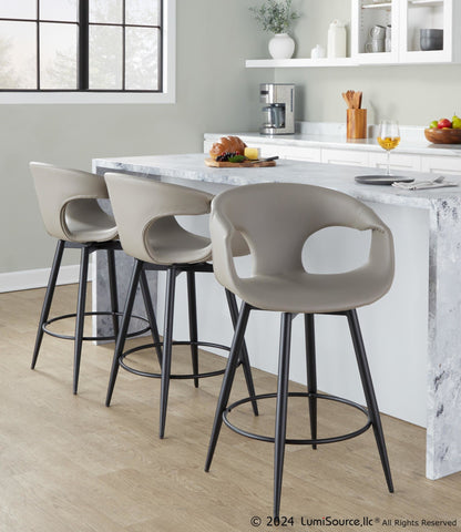 Majestic Office Furniture 25" Fixed-Height Counter Stool - Set of 2