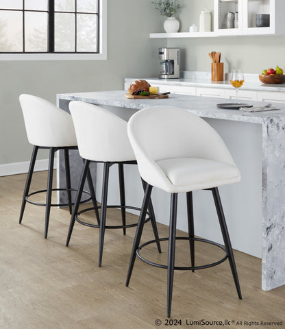 Majestic Office Furniture Highback 26" Fixed-Height Counter Stool - Set of 2