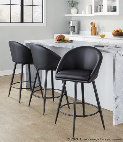 Majestic Office Furniture Highback 26" Fixed-Height Counter Stool - Set of 2