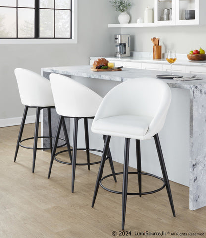 Majestic Office Furniture Highback 26" Fixed-Height Counter Stool - Set of 2