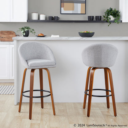 Majestic Office Furniture Highback 30" Fixed-Height Barstool - Set of 2