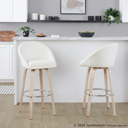 Majestic Office Furniture Highback 30" Fixed-Height Barstool - Set of 2