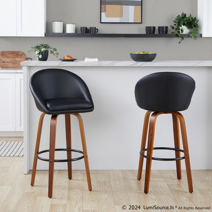 Majestic Office Furniture Highback 30" Fixed-Height Barstool - Set of 2
