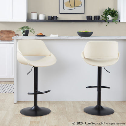 Majestic Office Furniture Adjustable Barstool - Set of 2