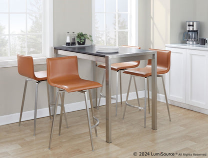 Lumisource Mara Upholstered 26" Fixed-Height Counter Stool - Set of 2