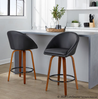 Majestic Office Furniture Highback 26" Fixed-Height Counter Stool - Set of 2