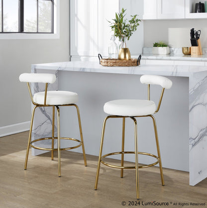 Majestic Office Furniture 26" Fixed-Height Counter Stool - Set of 2