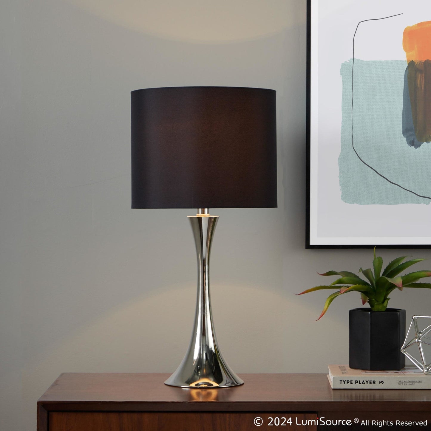 Majestic Office Furniture 24" Metal Table Lamp - Set of 2