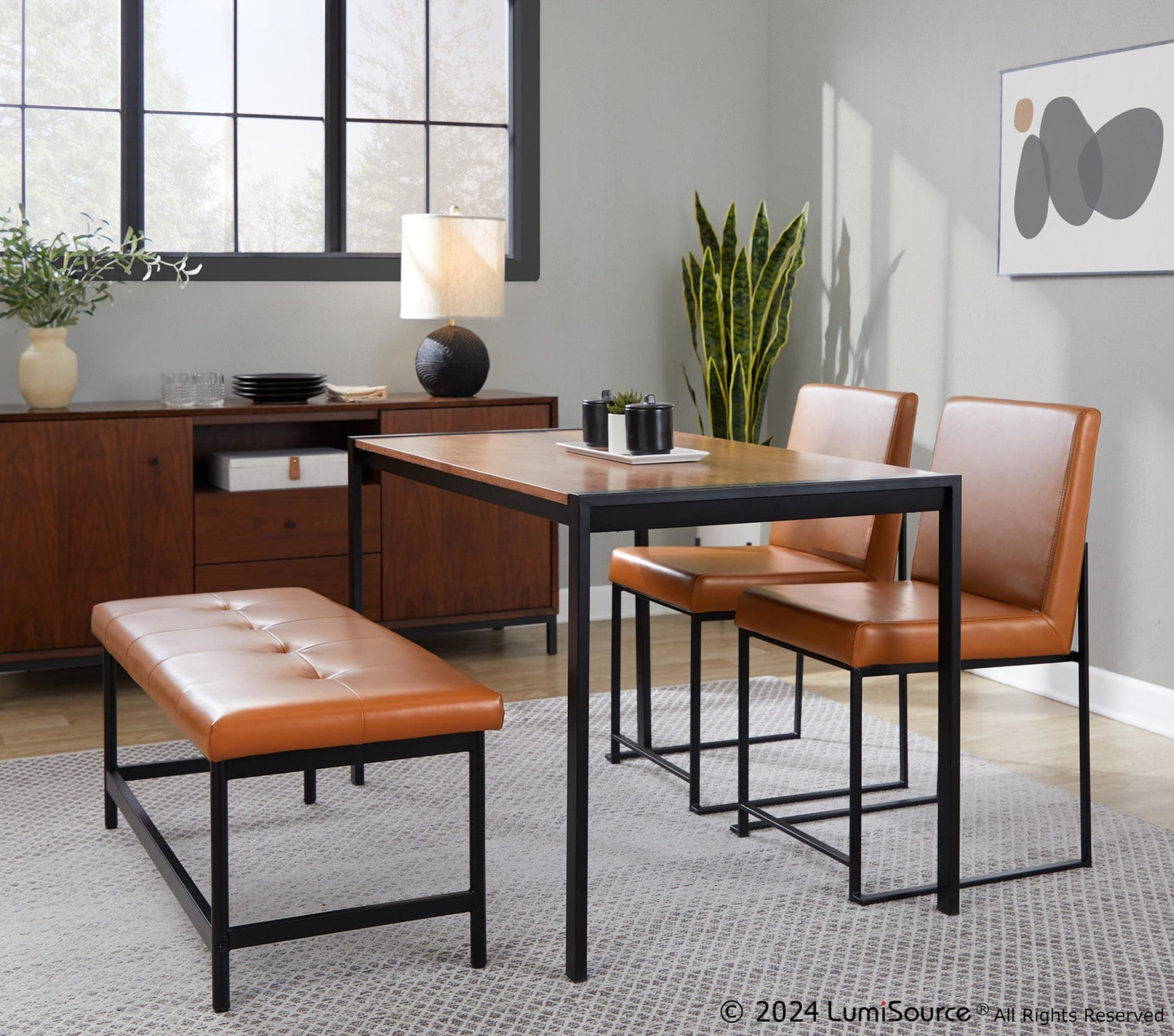 Lumisource High Back Fuji Dining Chair - Set of 2