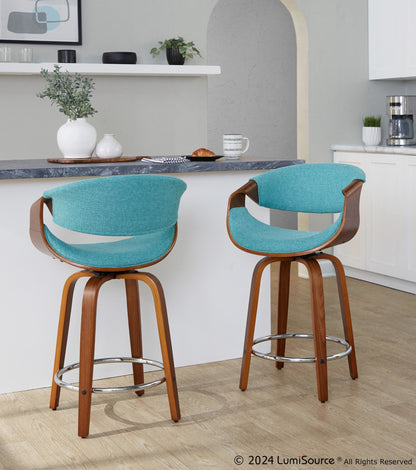 Majestic Office Furniture 24" Fixed-Height Counter Stool - Set of 2