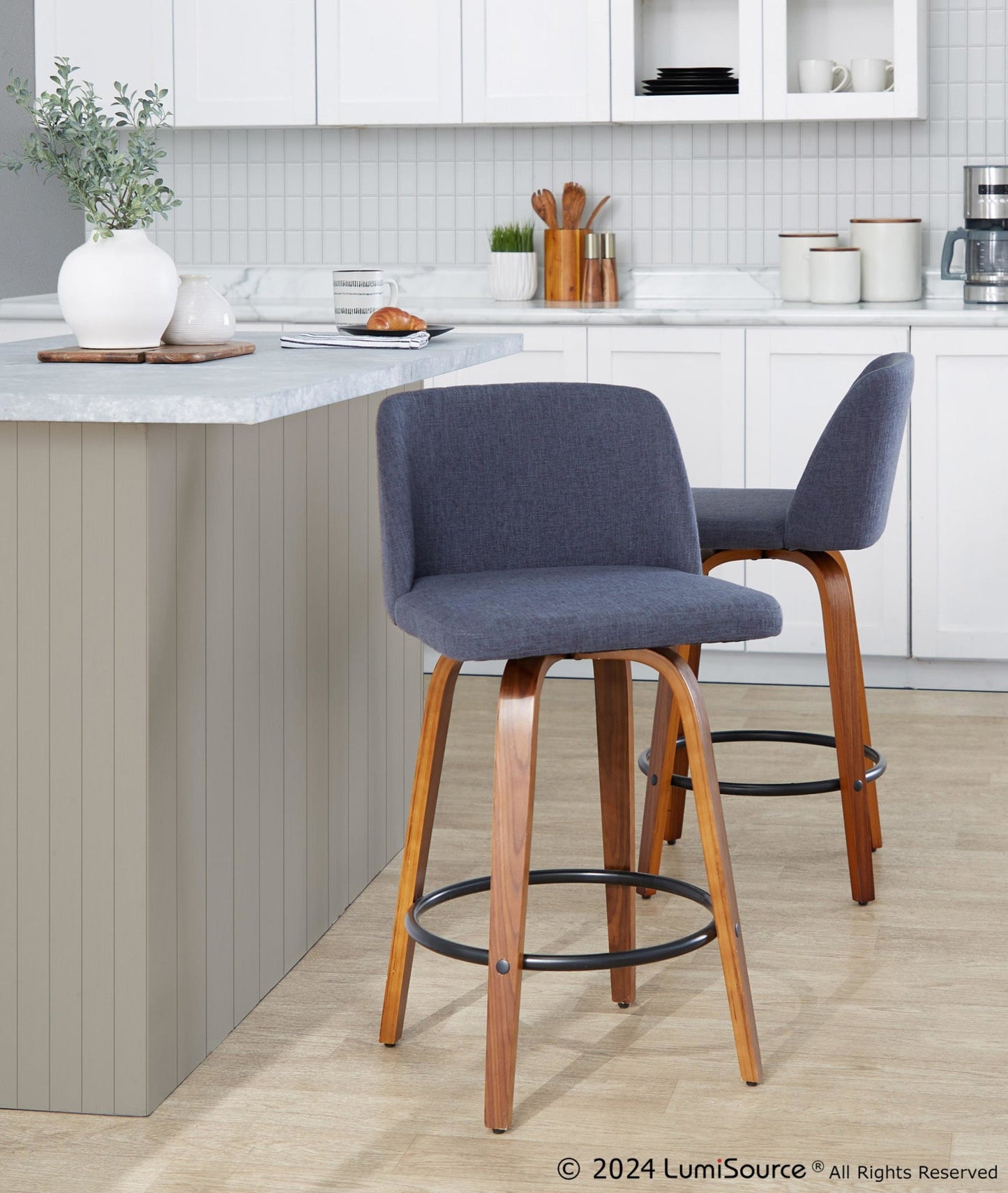 Majestic Office Furniture 26" Fixed-Height Counter Stool - Set of 2