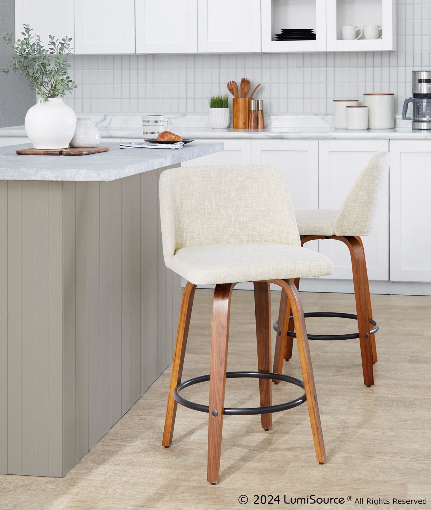 Majestic Office Furniture 26" Fixed-Height Counter Stool - Set of 2