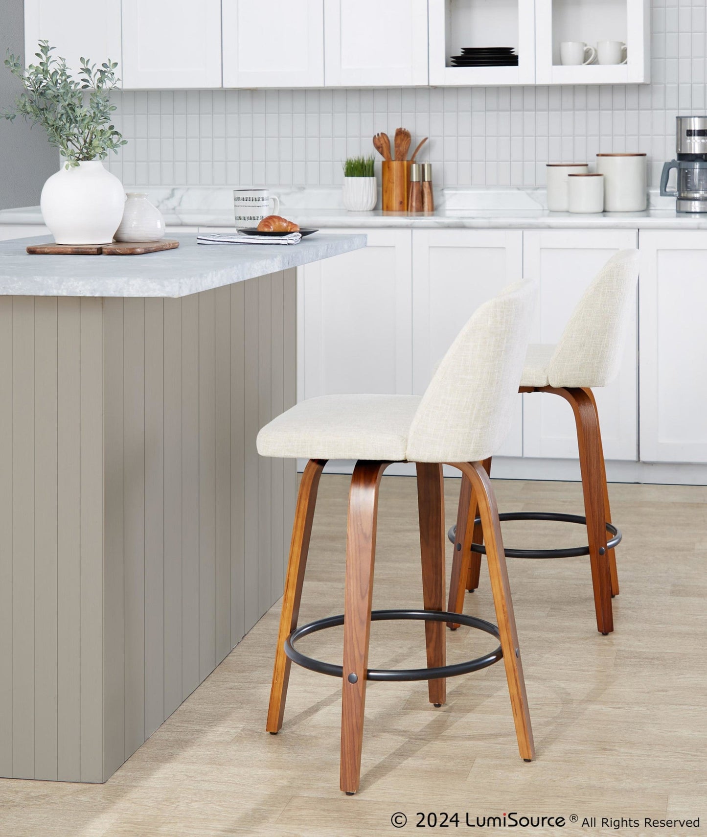 Majestic Office Furniture 26" Fixed-Height Counter Stool - Set of 2