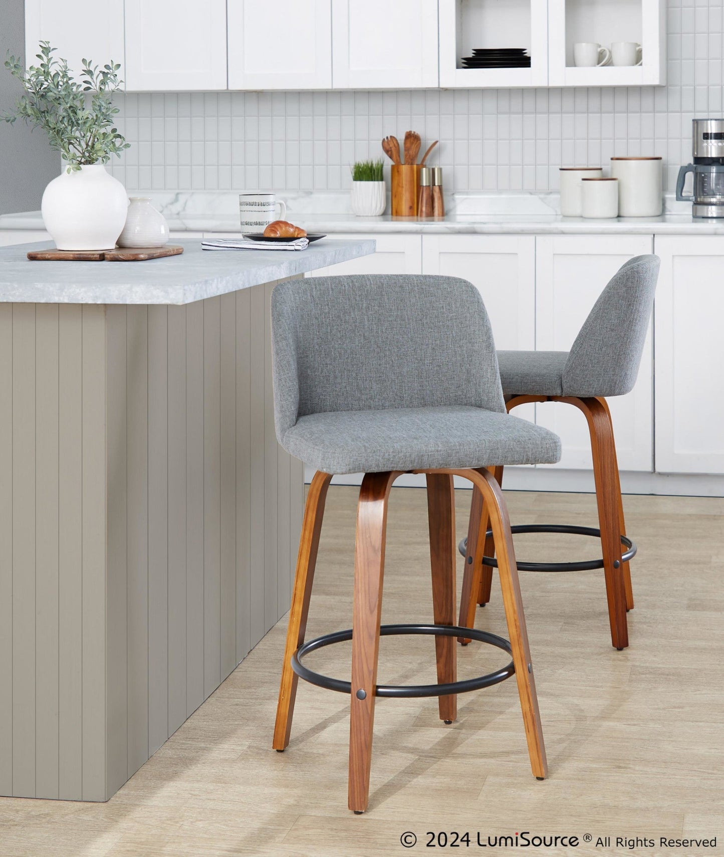 Majestic Office Furniture 26" Fixed-Height Counter Stool - Set of 2