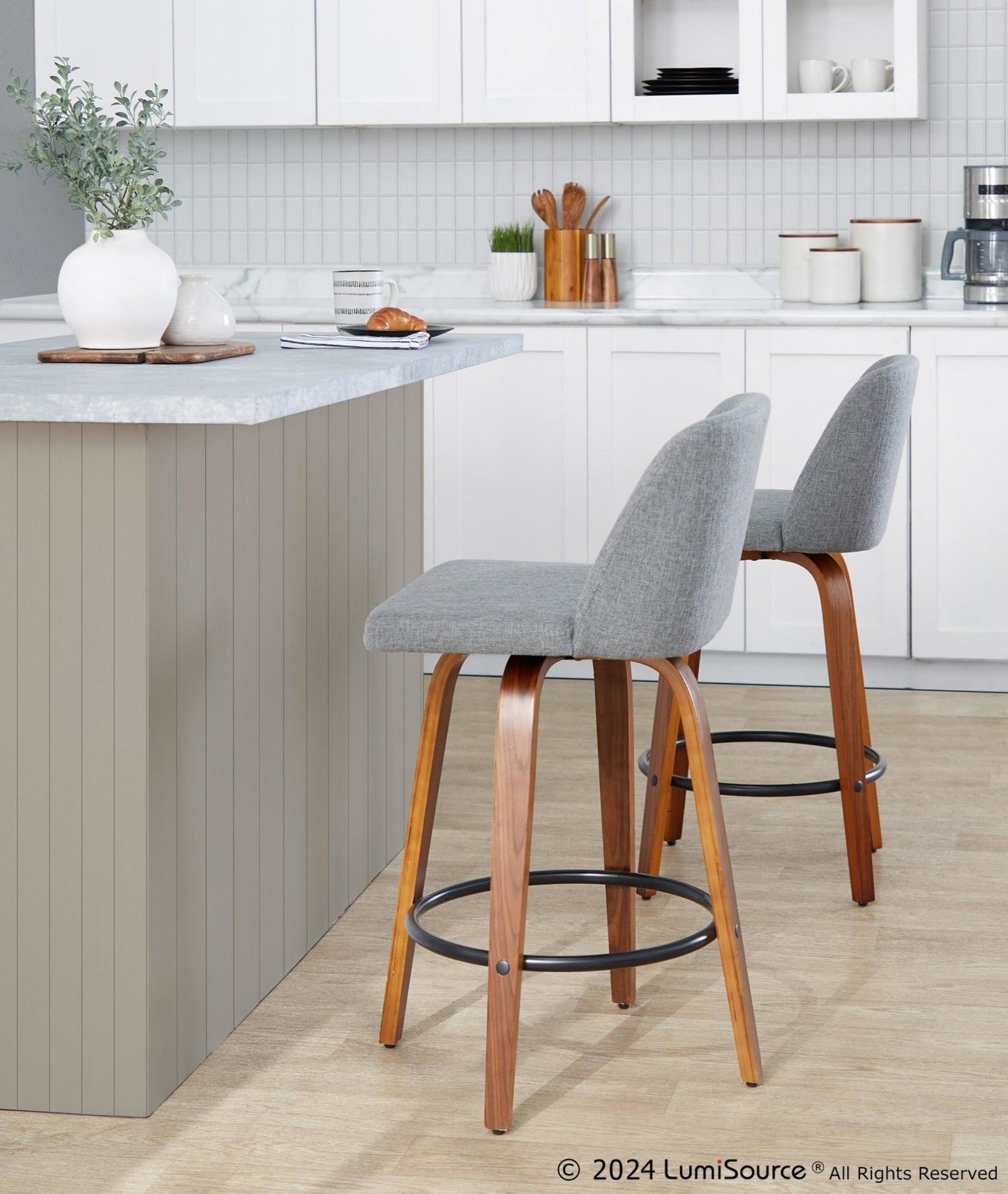 Majestic Office Furniture 26" Fixed-Height Counter Stool - Set of 2
