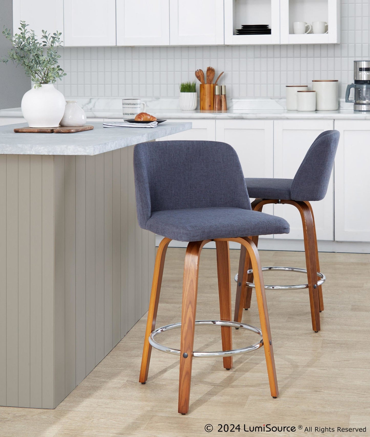 Majestic Office Furniture 26" Fixed-Height Counter Stool - Set of 2