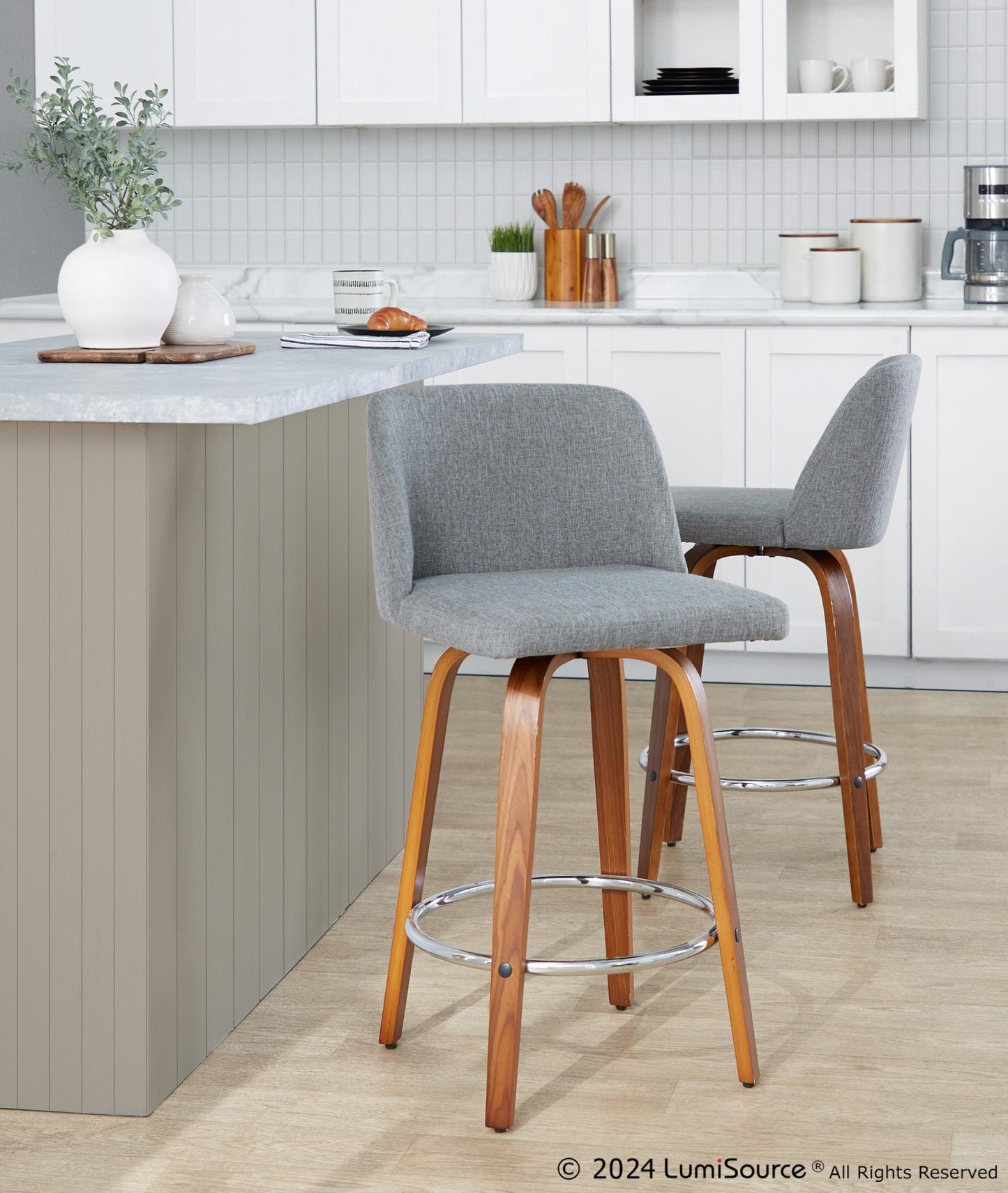 Majestic Office Furniture 26" Fixed-Height Counter Stool - Set of 2