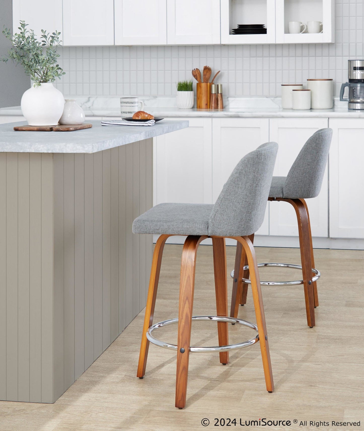 Majestic Office Furniture 26" Fixed-Height Counter Stool - Set of 2