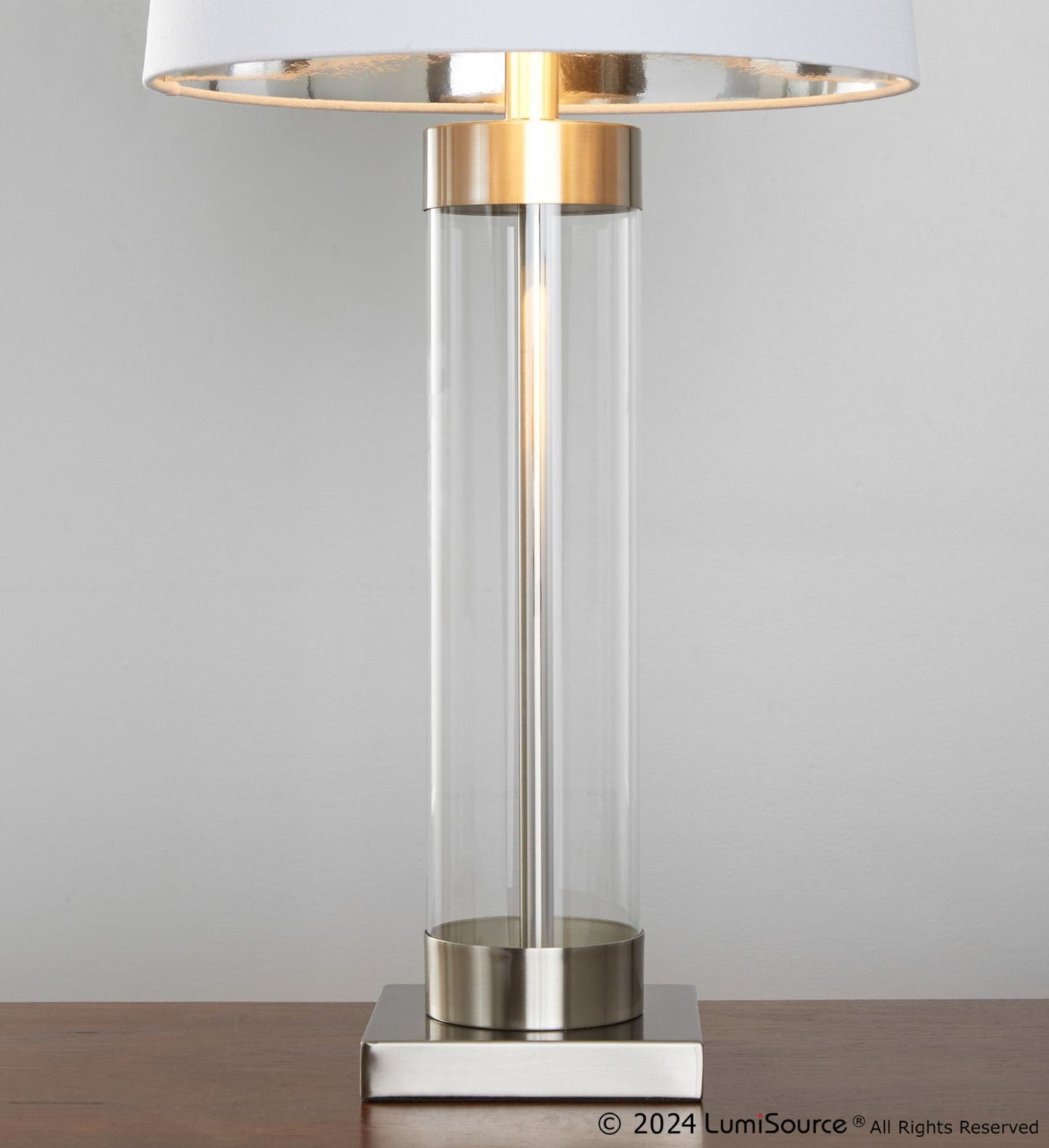 Lumisource Glacier 30" Glass Table Lamp - Set of 2