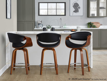 Majestic Office Furniture 24" Fixed-Height Counter Stool - Set of 2