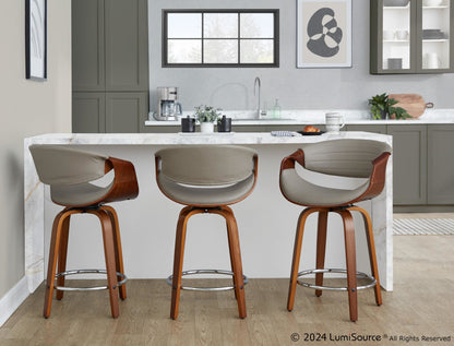 Majestic Office Furniture 24" Fixed-Height Counter Stool - Set of 2