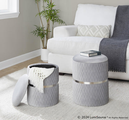 Lumisource Cinch Nesting Ottoman Set