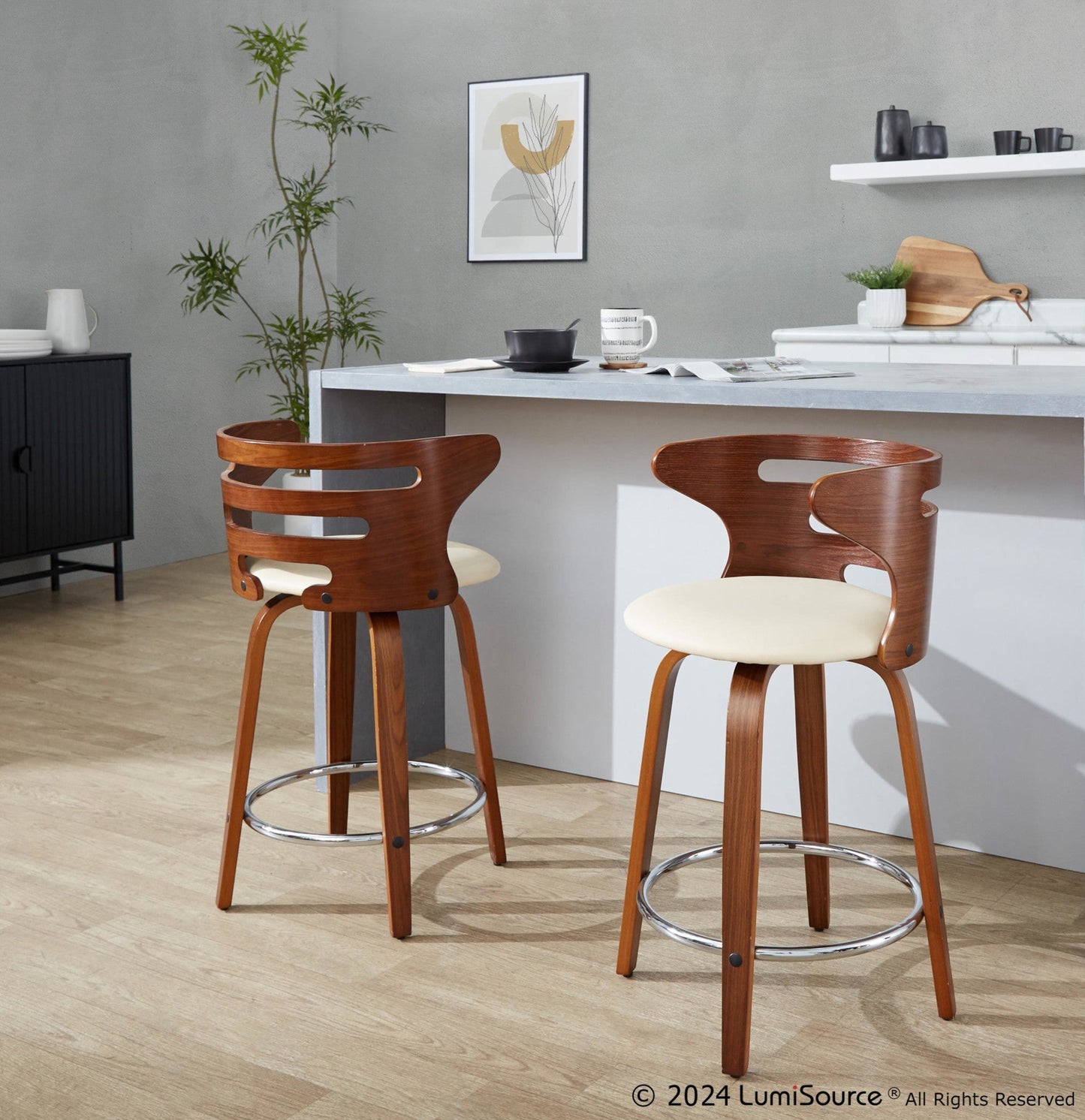 Majestic Office Furniture 24" Counter Stool - Set of 2