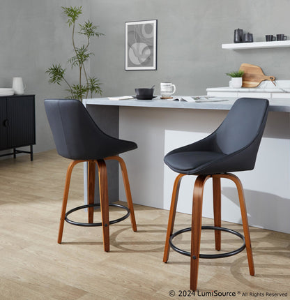 Majestic Office Furniture 24" Fixed-Height Counter Stool - Set of 2