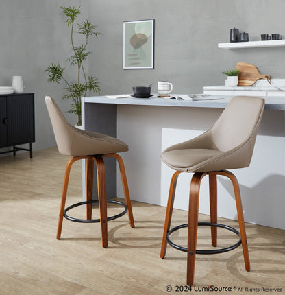 Majestic Office Furniture 24" Fixed-Height Counter Stool - Set of 2