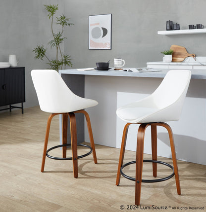 Majestic Office Furniture 24" Fixed-Height Counter Stool - Set of 2