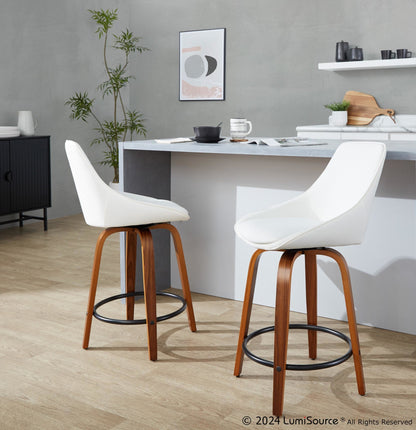 Majestic Office Furniture 24" Fixed-Height Counter Stool - Set of 2