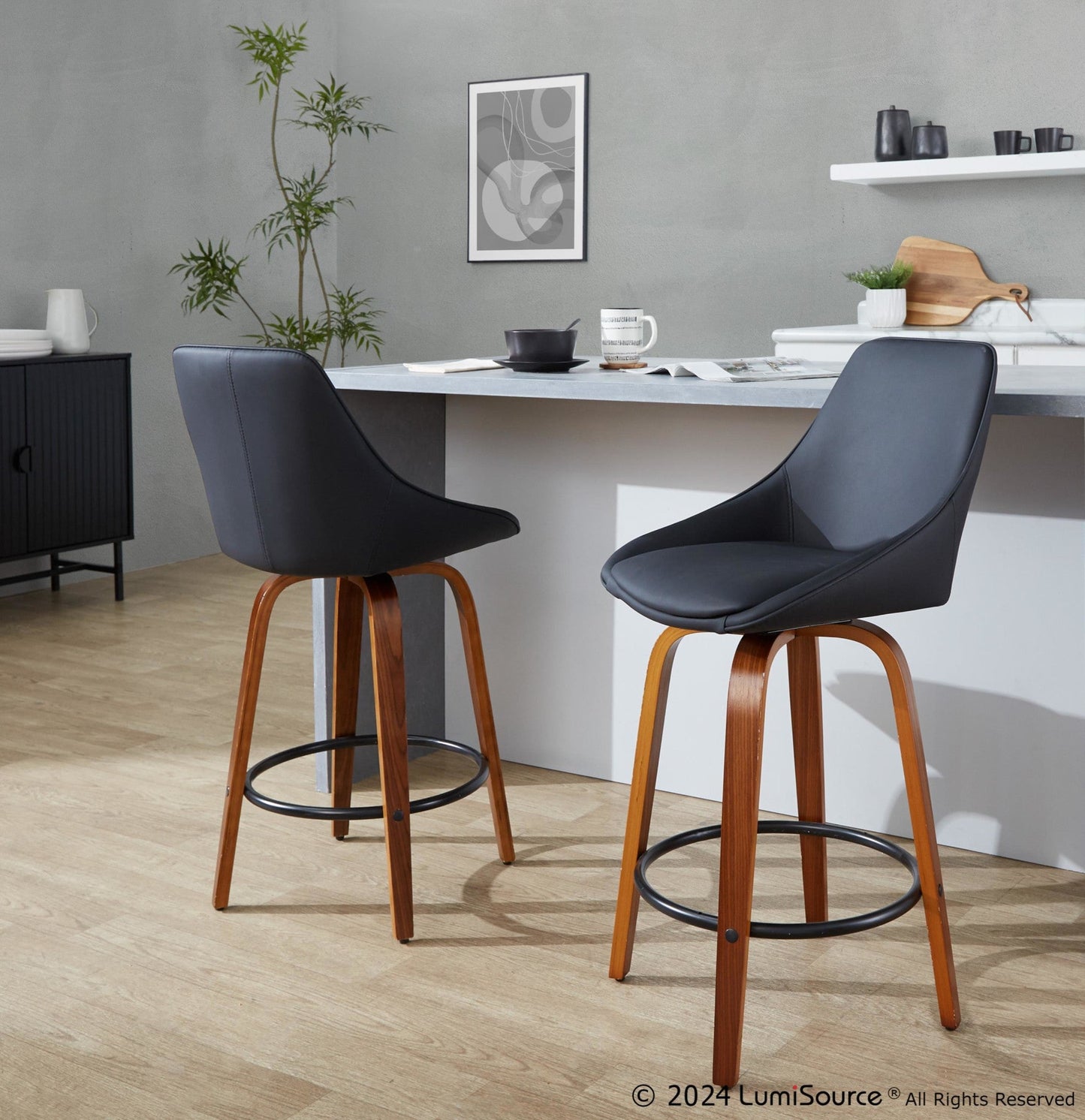 Majestic Office Furniture 26" Fixed-Height Counter Stool - Set of 2