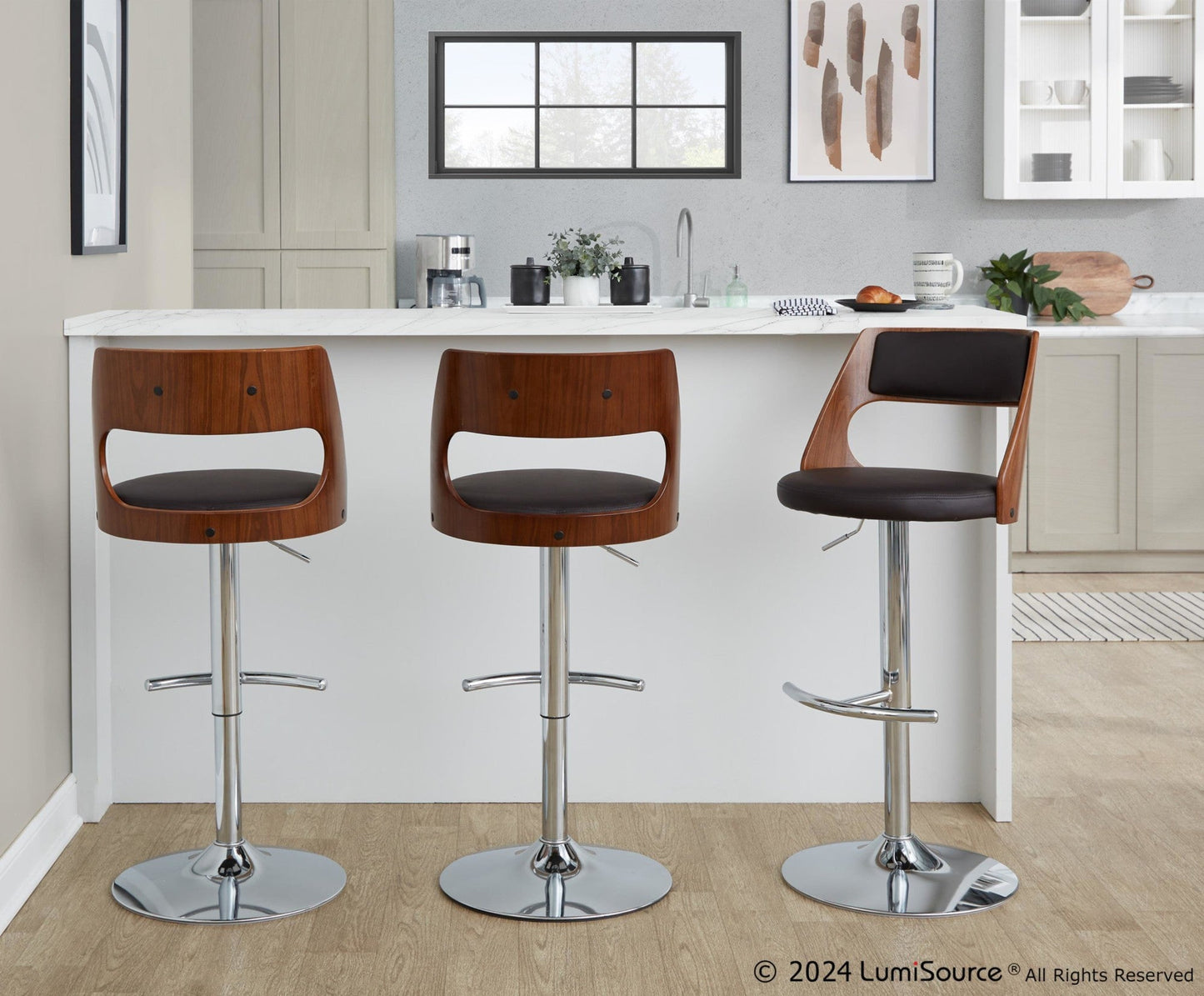Majestic Office Furniture Adjustable Barstool - Set of 2