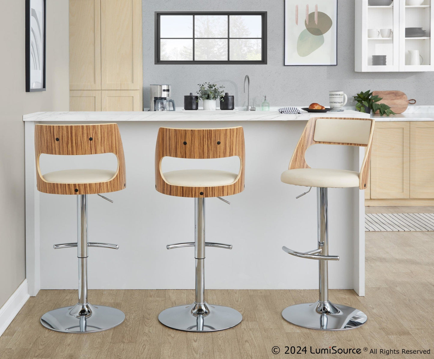 Majestic Office Furniture Adjustable Barstool - Set of 2