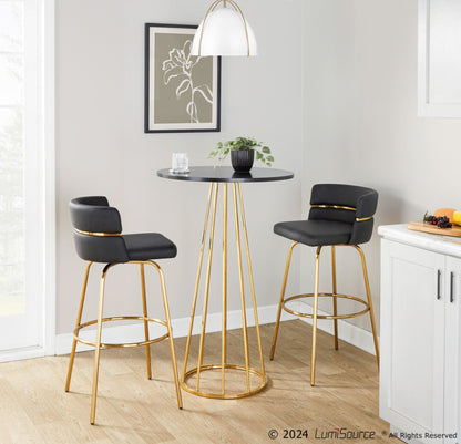 Majestic Office Furniture Claire 30" Fixed-Height Barstool - Set of 2