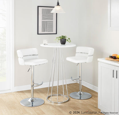Majestic Office Furniture Adjustable Barstool - Set of 2