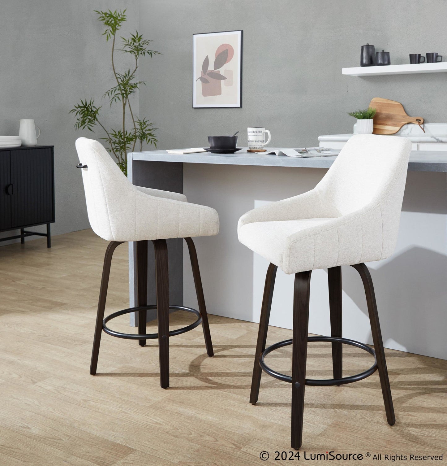 Majestic Office Furniture 26" Fixed-Height Counter Stool - Set of 2