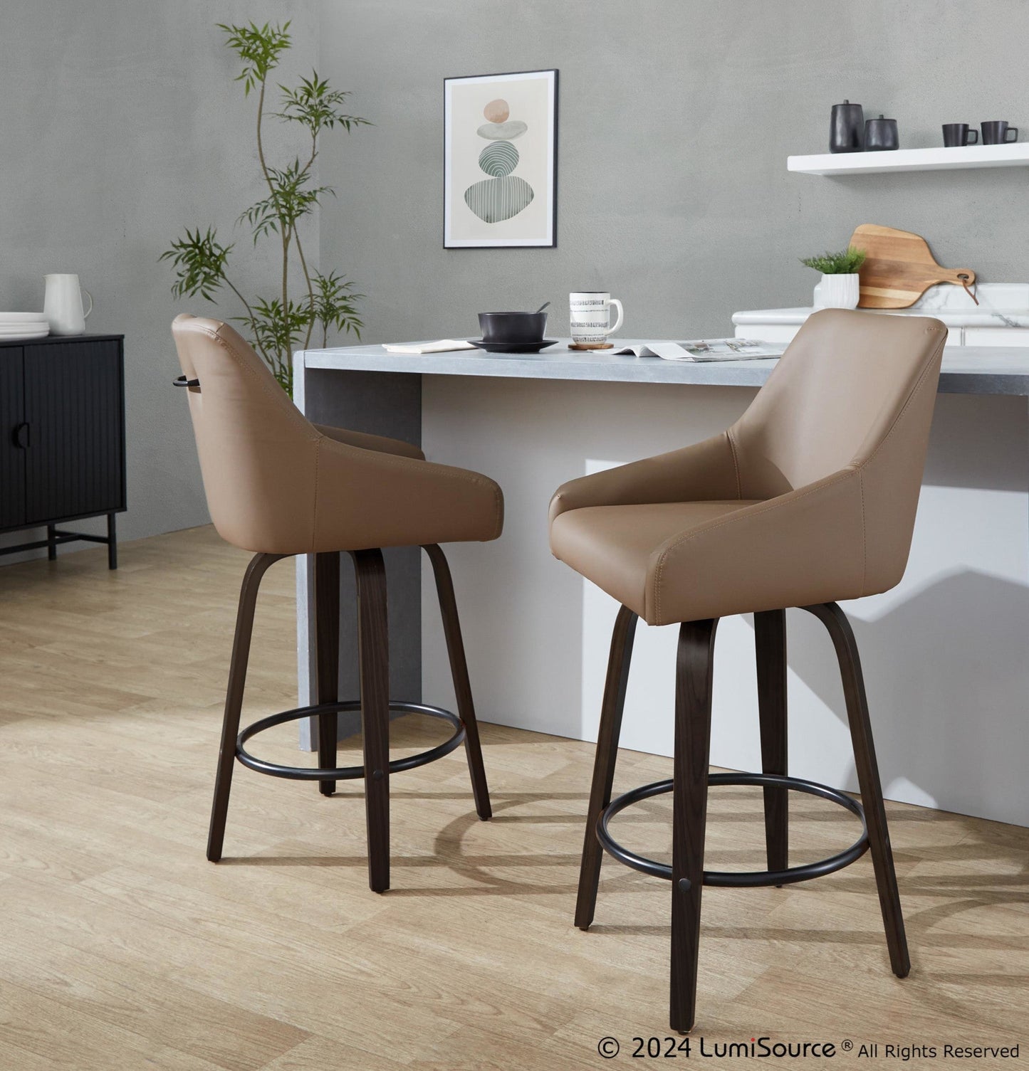 Majestic Office Furniture 26" Fixed-Height Counter Stool - Set of 2