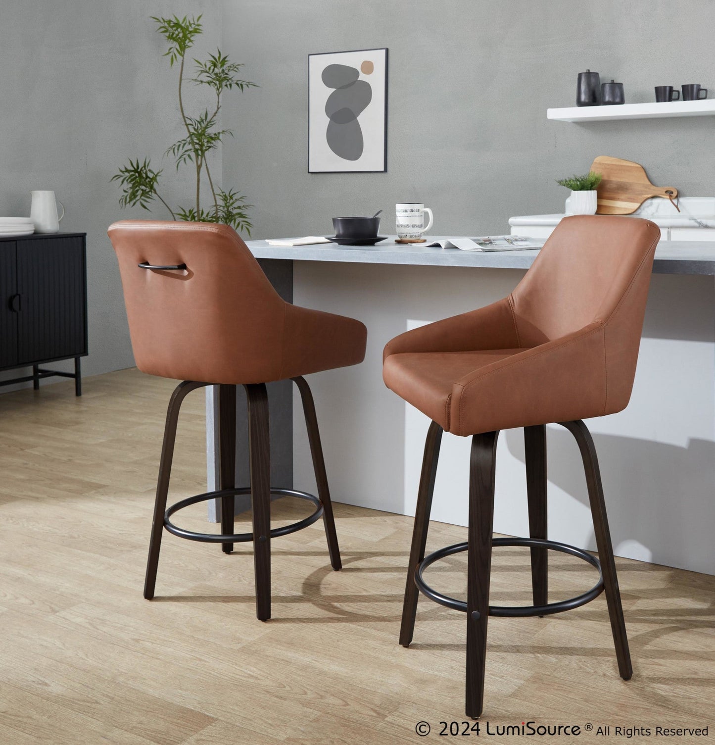 Majestic Office Furniture 26" Fixed-Height Counter Stool - Set of 2