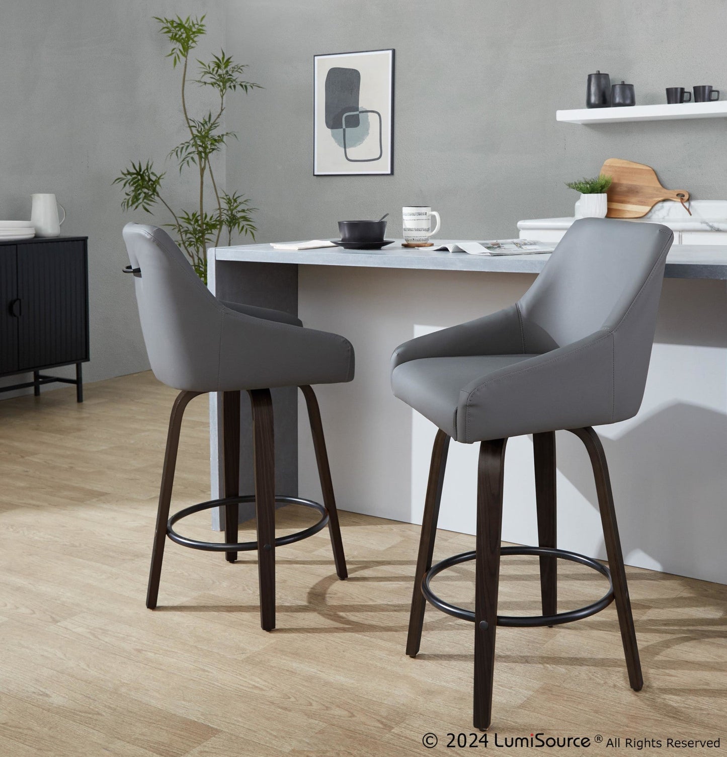 Majestic Office Furniture 26" Fixed-Height Counter Stool - Set of 2