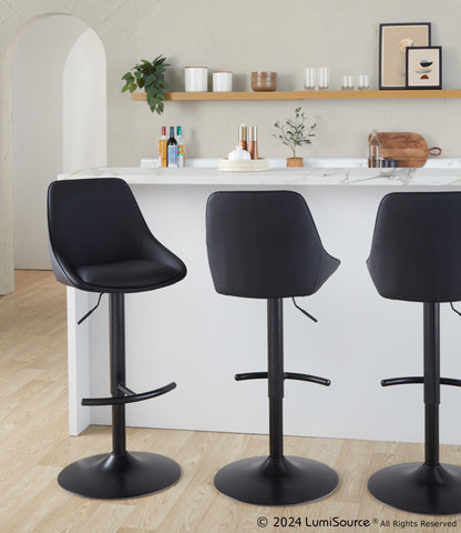 Majestic Office Furniture Adjustable Barstool - Set of 2