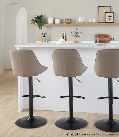 Majestic Office Furniture Adjustable Barstool - Set of 2