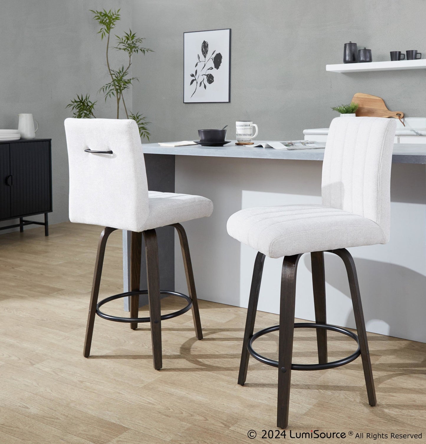 Majestic Office Furniture 26" Fixed-Height Counter Stool - Set of 2