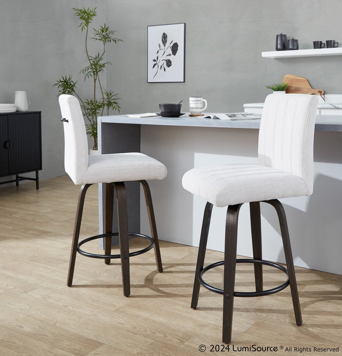 Majestic Office Furniture 26" Fixed-Height Counter Stool - Set of 2