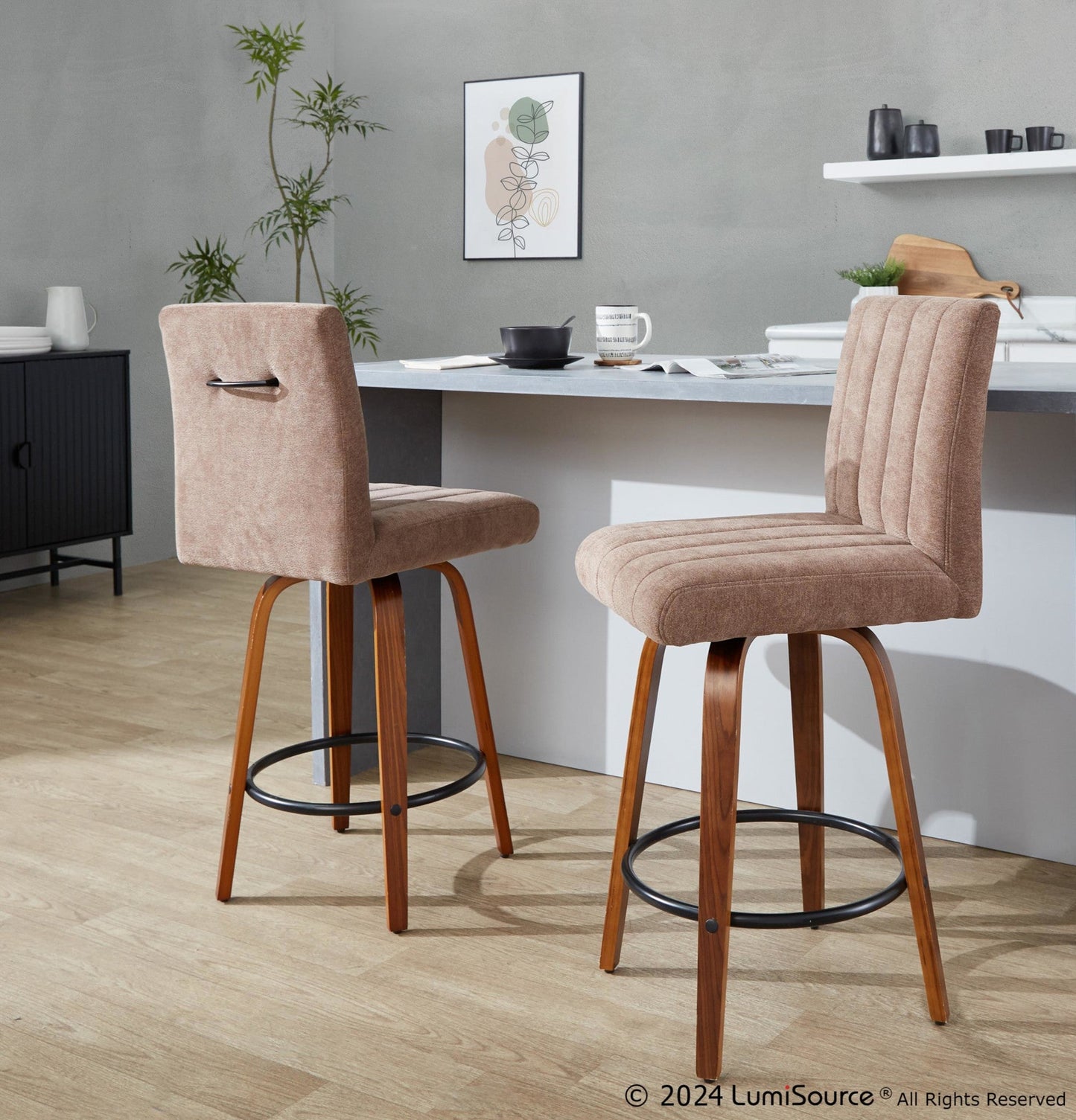 Majestic Office Furniture 26" Fixed-Height Counter Stool - Set of 2