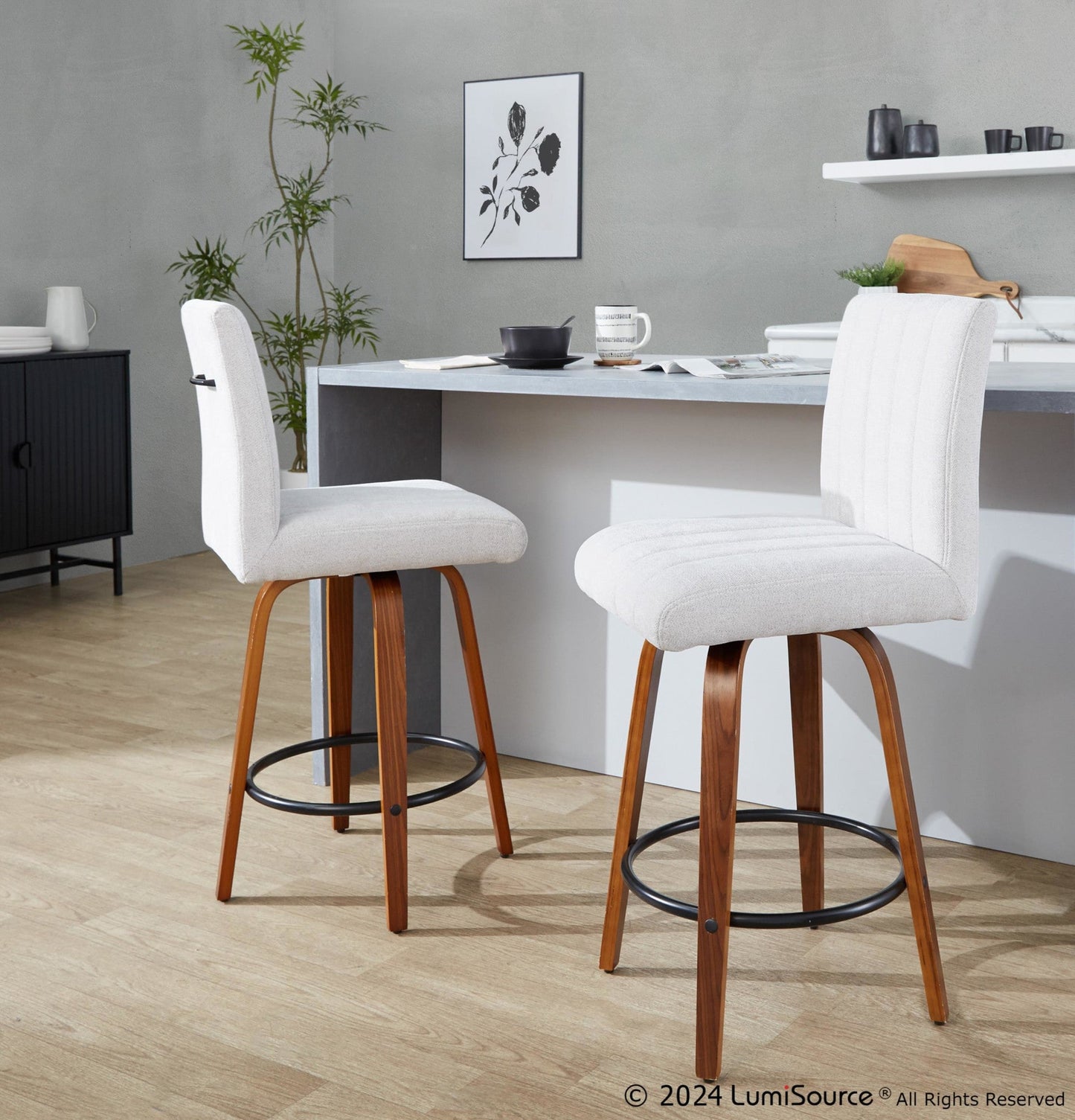 Majestic Office Furniture 26" Fixed-Height Counter Stool - Set of 2