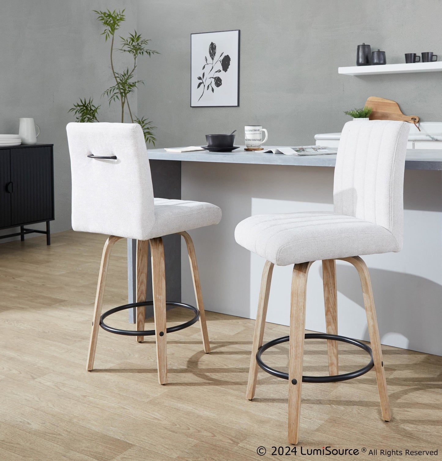 Majestic Office Furniture 26" Fixed-Height Counter Stool - Set of 2