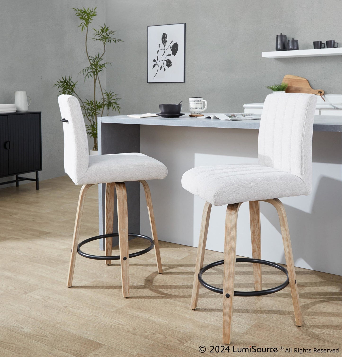 Majestic Office Furniture 26" Fixed-Height Counter Stool - Set of 2